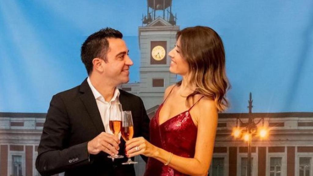 Xavi Hernández y su esposa despiden el 2020