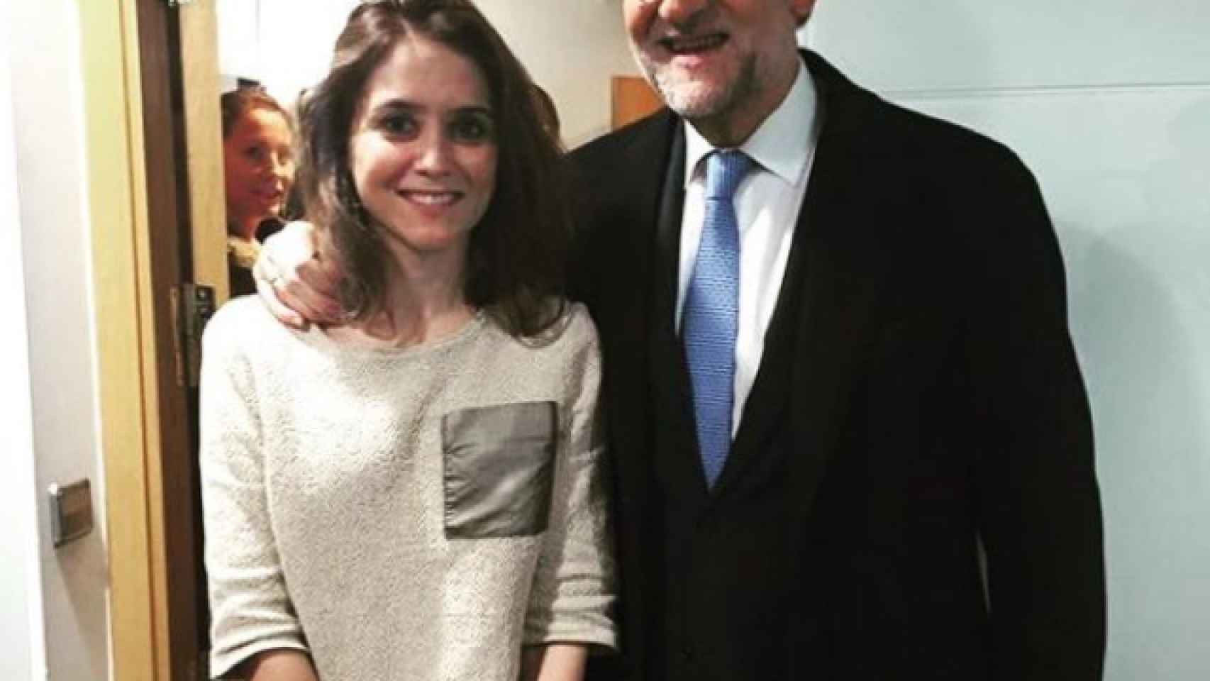 Díaz Ayuso junto al expresidente del Gobierno, Mariano Rajoy.