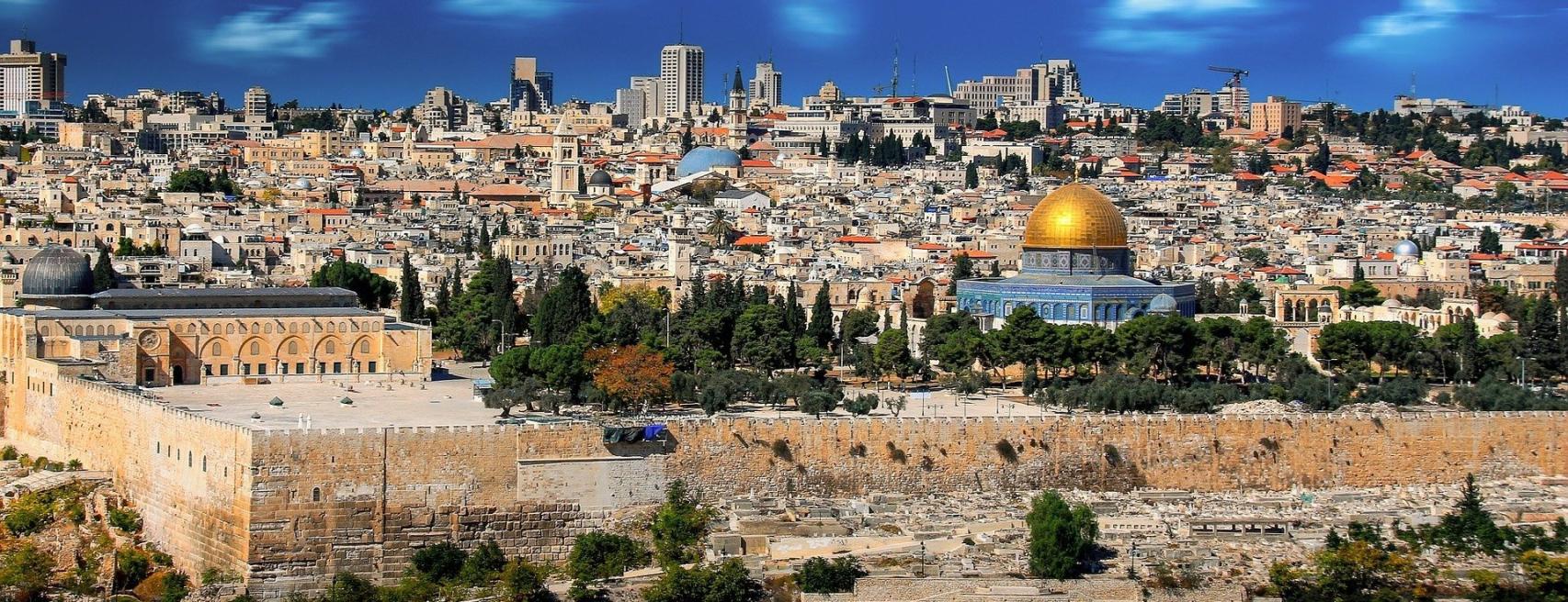 Imagen panorámica de Jerusalén.