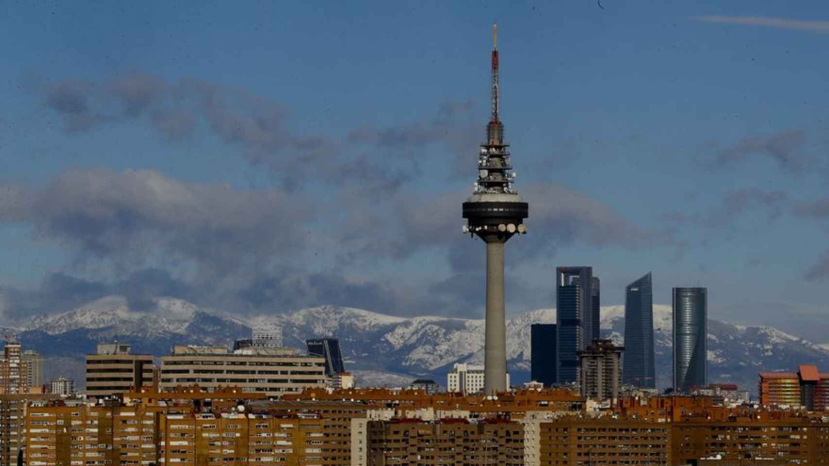 Vista de Madrid sin contaminación, el pasado viernes.