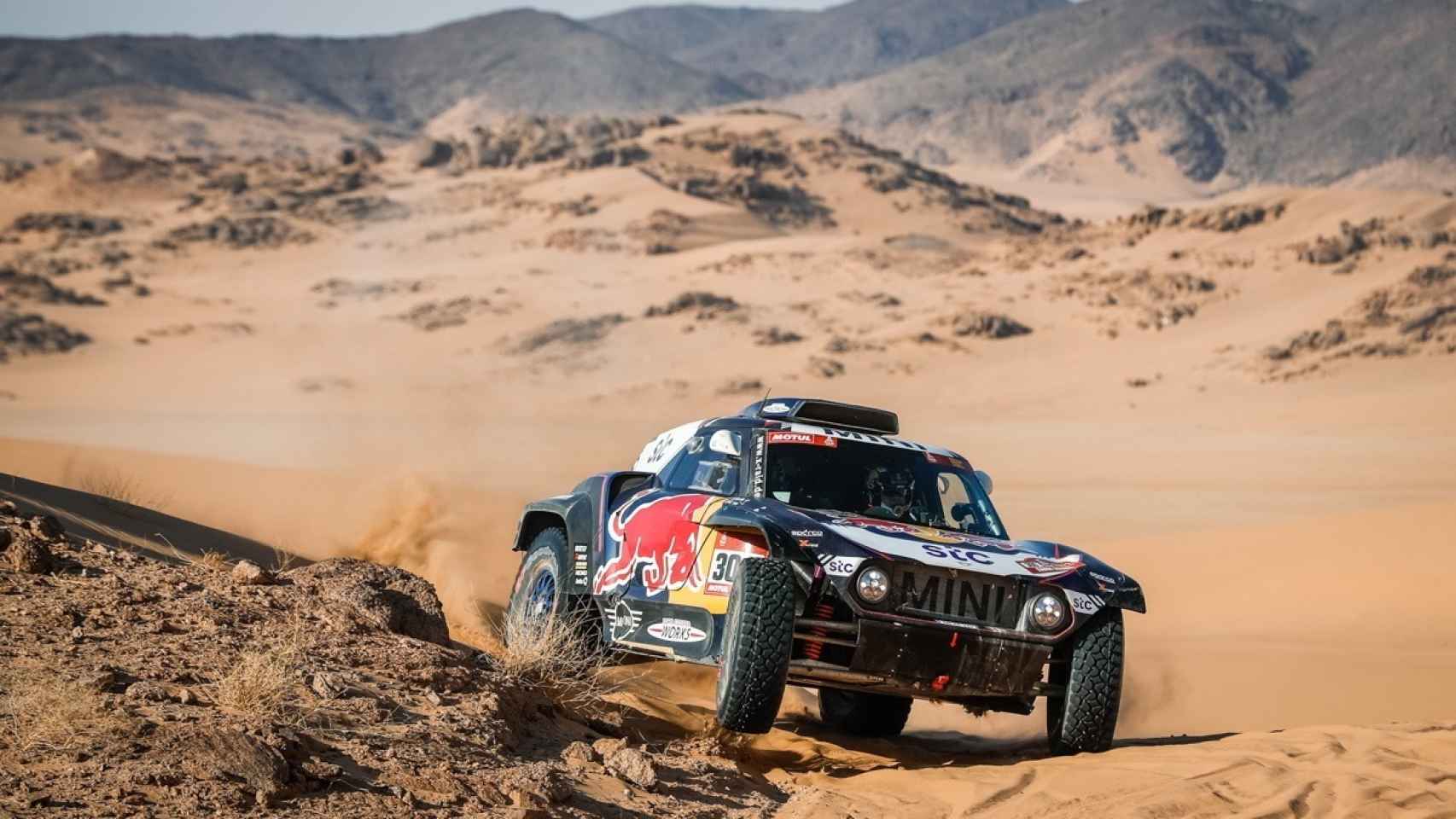 Carlos Sainz, durante el Rally Dakar 2021
