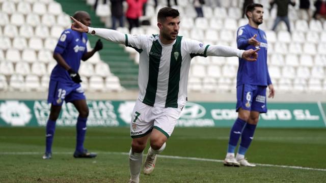 Willy celebra el gol del Córdoba