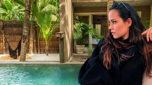 Carolina Monje ha viajado a Tulum, México, para pasar el final e inicio de año.