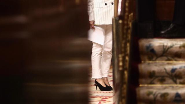 Yolanda Díaz, ministra de Trabajo y Economía Social, en el Congreso.