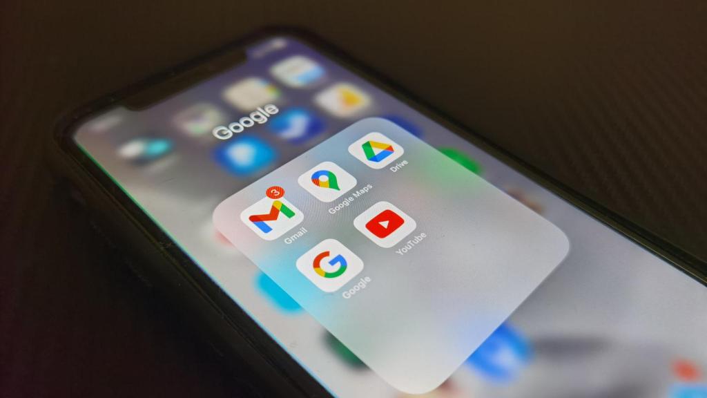 Apps de Google en un iPhone