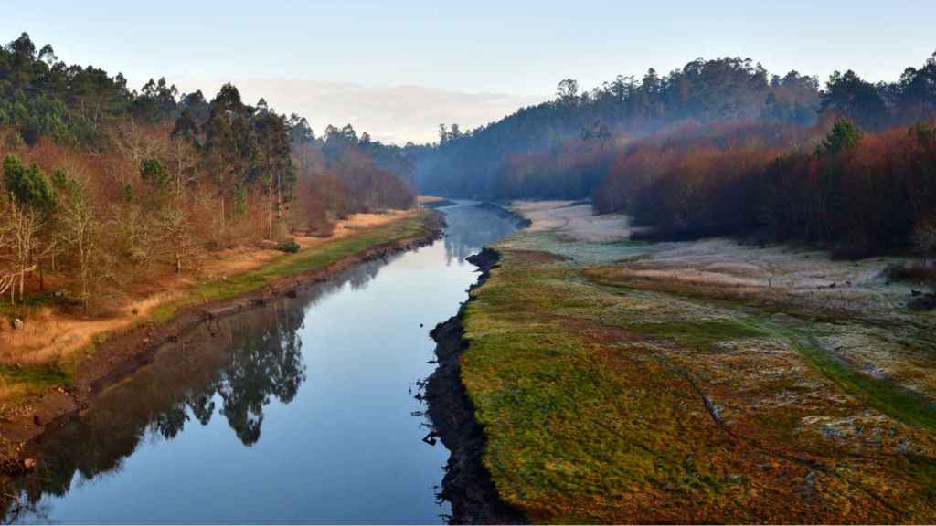 Río Umia a la altura de Cuntis (Pontevedra).