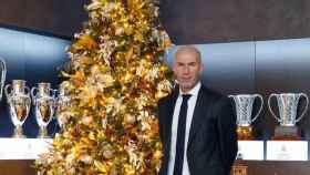 Zinedine Zidane y el árbol de Navidad
