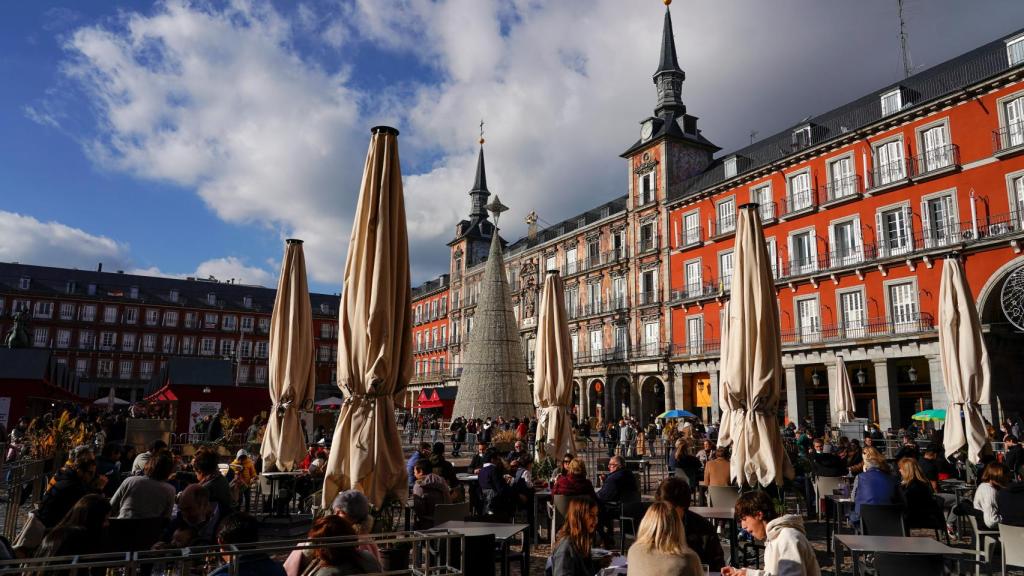 La Plaza Mayor, repleta durante estas Navidades.