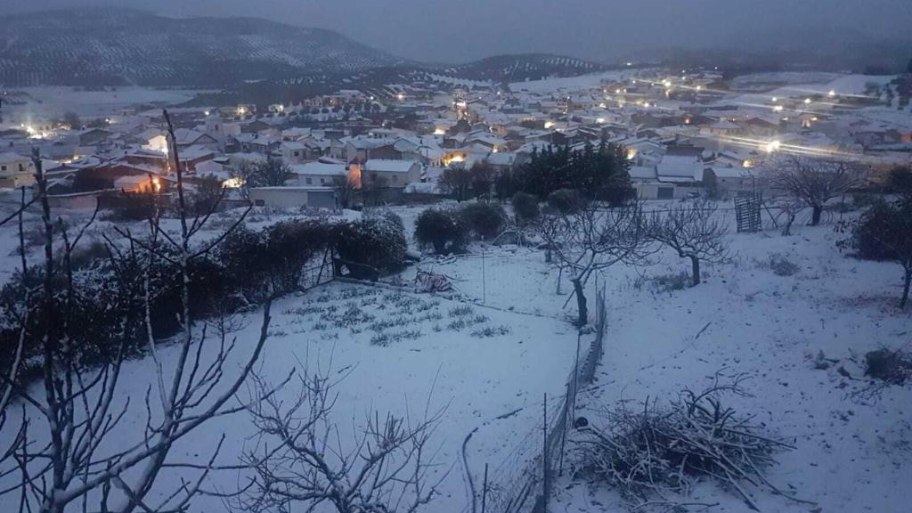 Montillana, nevado este jueves.