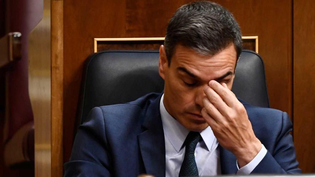 El presidente del Gobierno, Pedro Sánchez, durante una sesión en el Congreso de los Diputados.