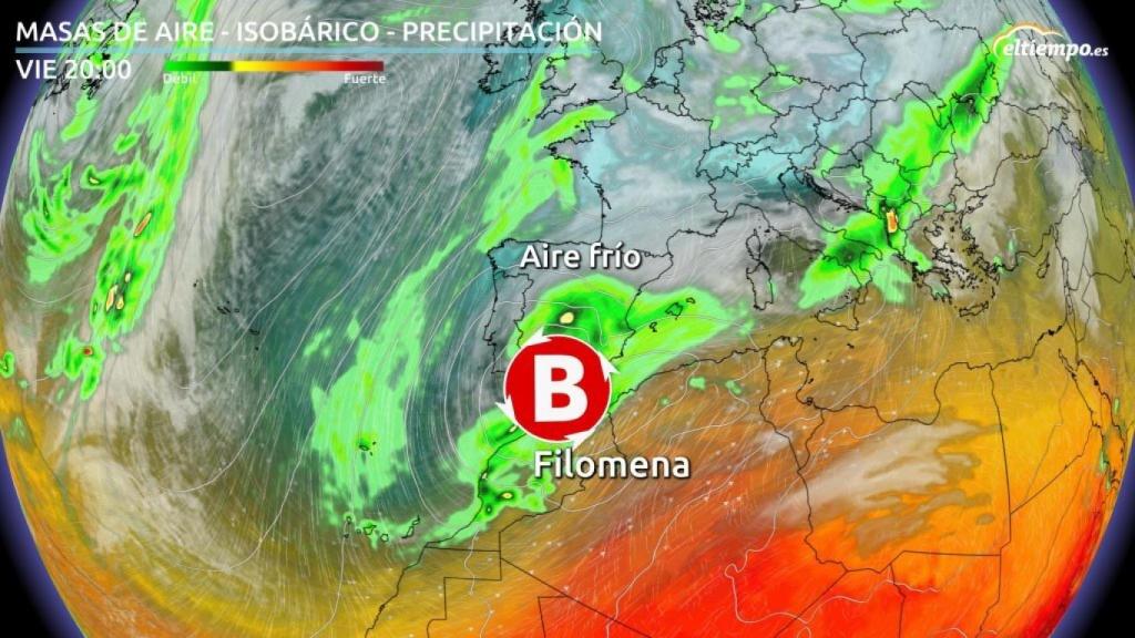 Representación gráfica de las dos condiciones meteorologicas.