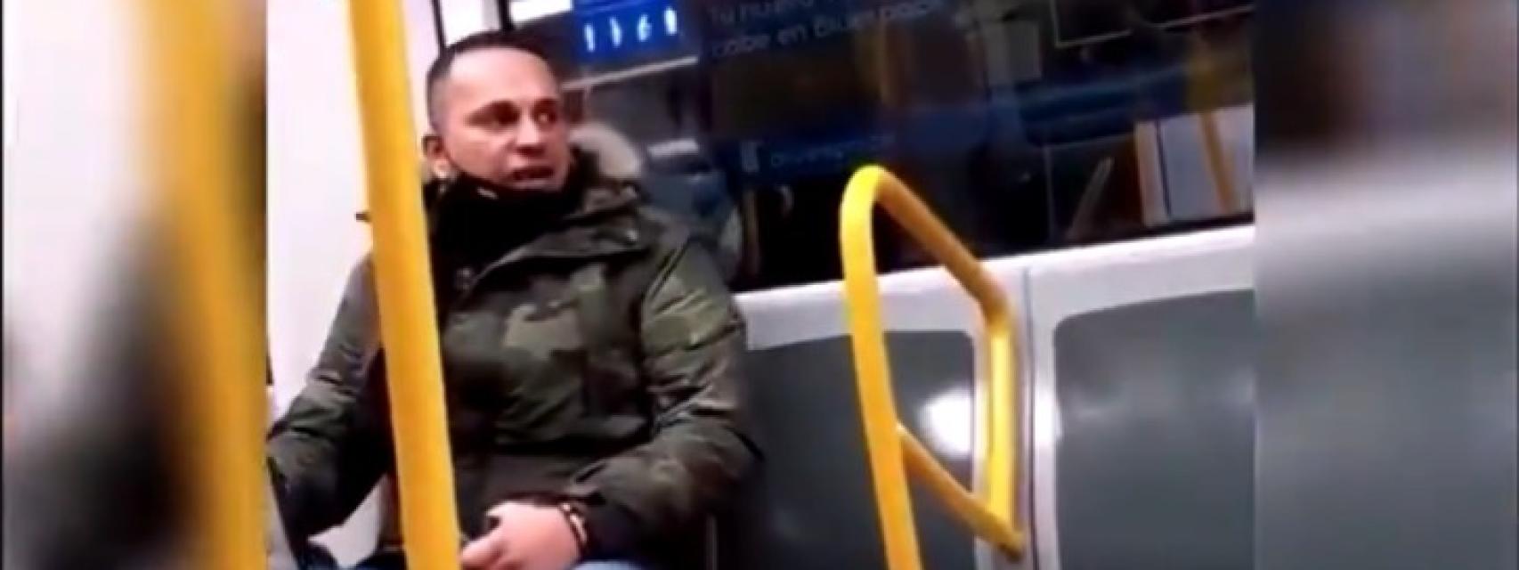 El vídeo del terrible ataque racista en el Metro de Madrid: 