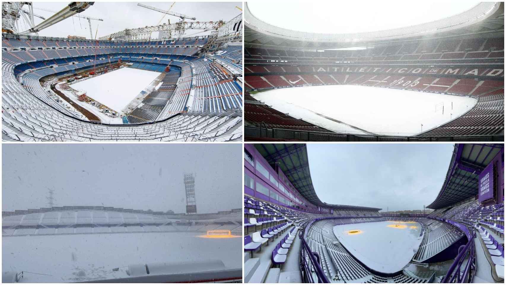 Filomena congela los estadios del fútbol español