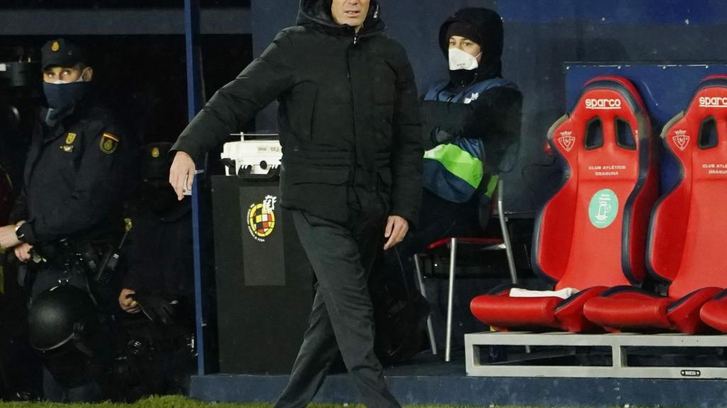 Zinedine Zidane, durante el partido frente a Osasuna