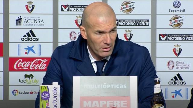 Zidane, en rueda de prensa