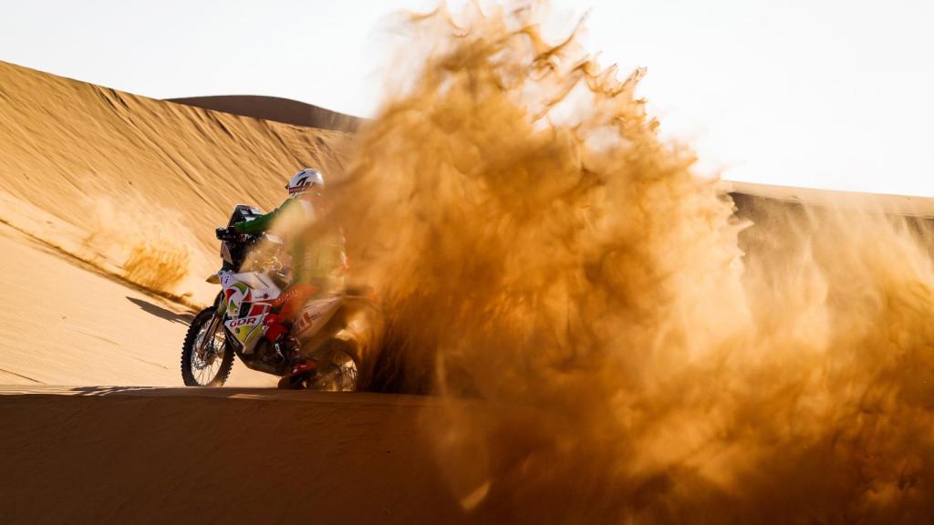 Pierre Cherpin en una etapa del Rally Dakar 2021