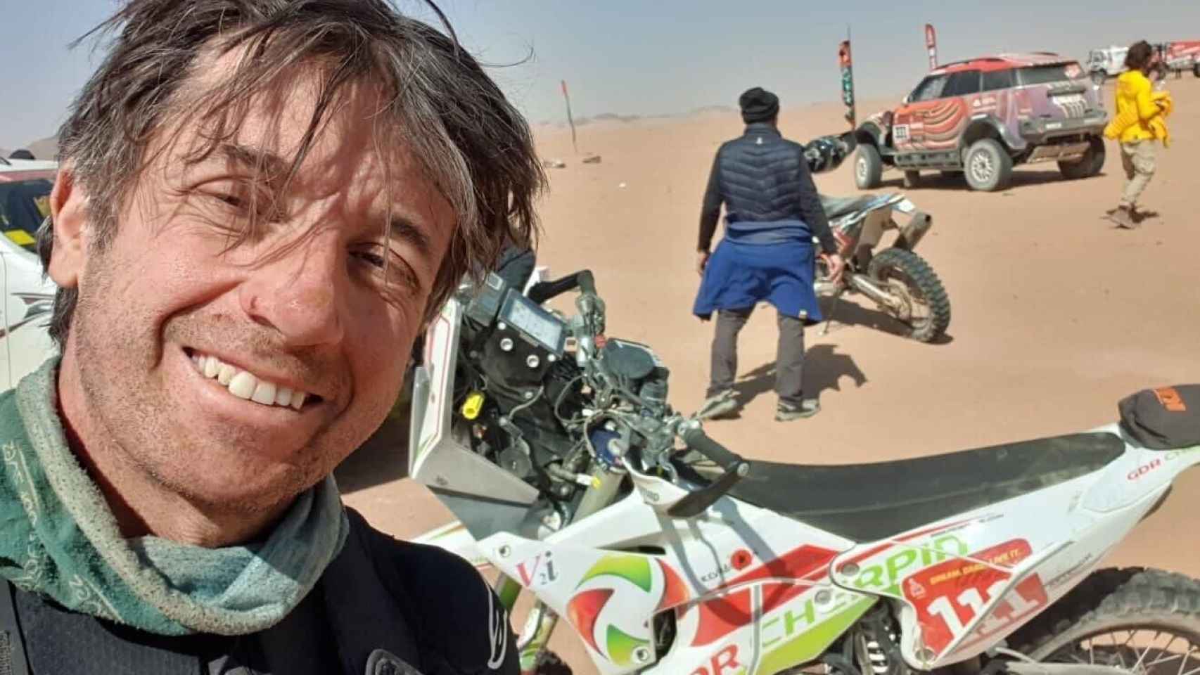 Pierre Cherpin durante el Rally Dakar