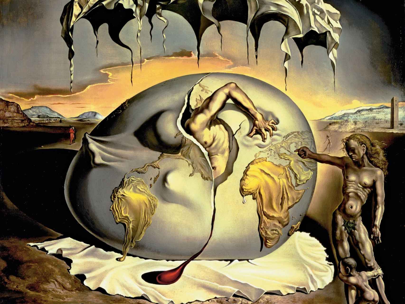 Niño geopolítico mirando el nacimiento del hombre nuevo (Salvador Dalí, 1943)