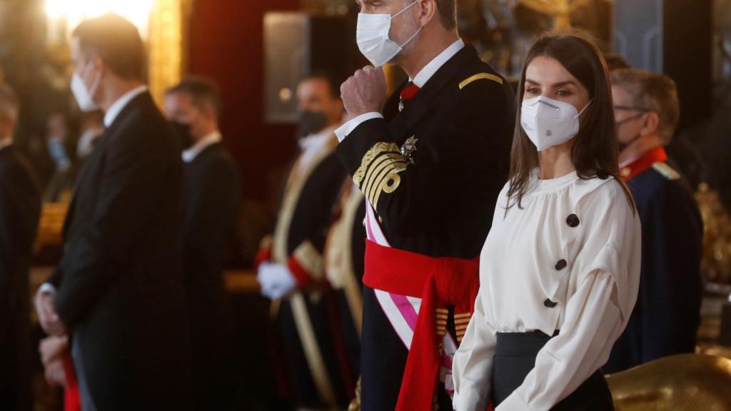 Letizia lució una blusa de Maksu en la Pascua Militar.