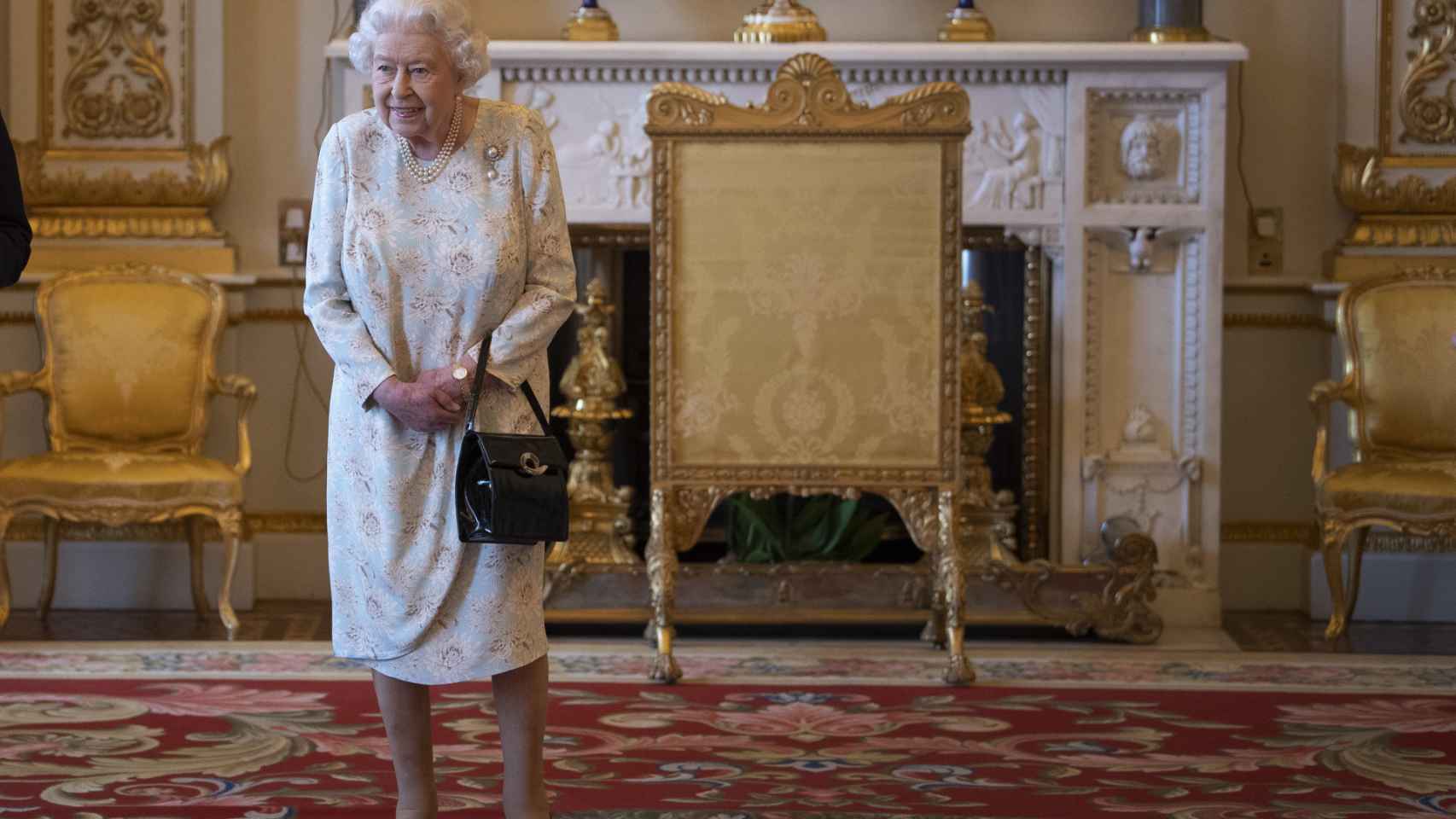 Isabel II, en el Palacio de Buckingham.