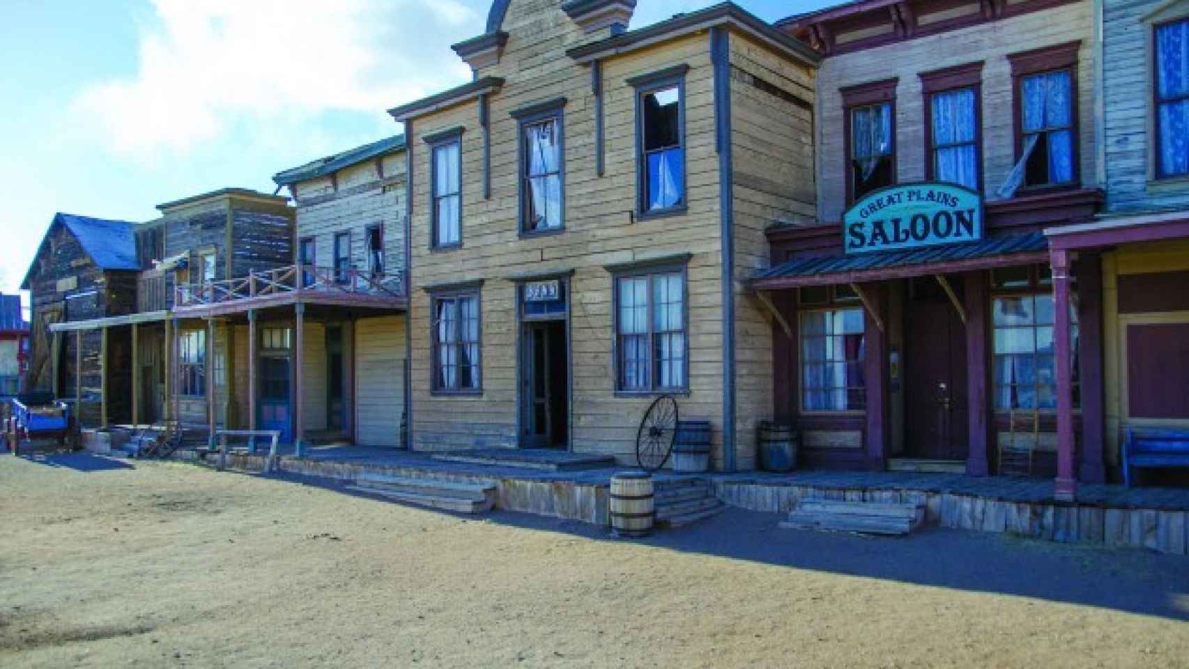 La propiedad incluye un set de rodaje 'western'.