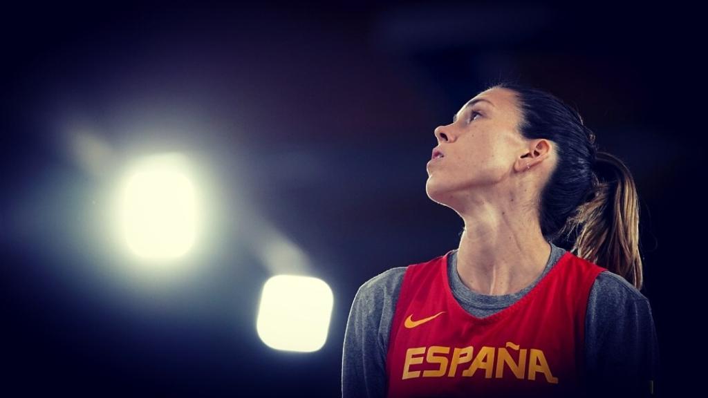 Anna Cruz con la camiseta de la selección española