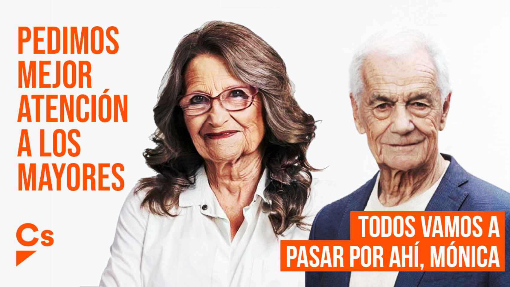 Mónica Oltra y Toni Cantó, envejecidos en la campaña de Ciudadanos. EE