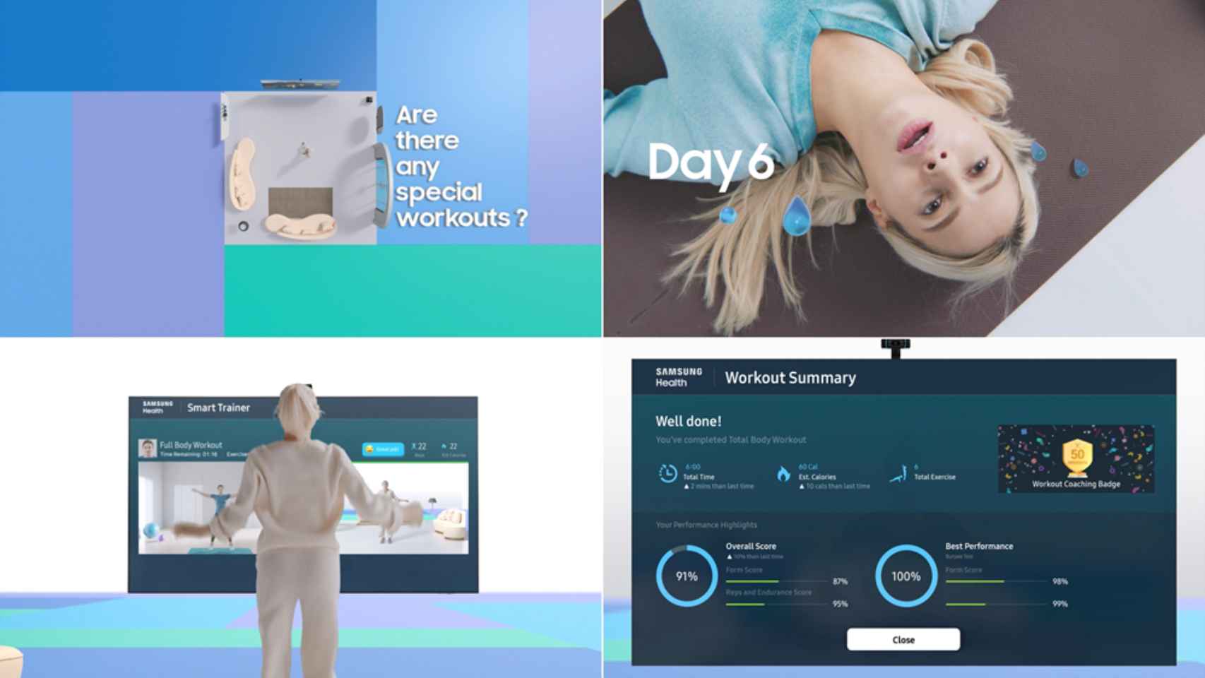 Samsung Health Smart Trainer llega a los televisores de la compañía de 2021.