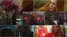 Bruja Escarlata y Visión en el universo cinematográfico de Marvel.