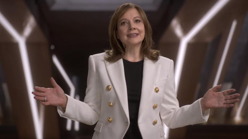 Mary Barra, presidenta y CEO de General Motors, durante su intervención en CES 2021