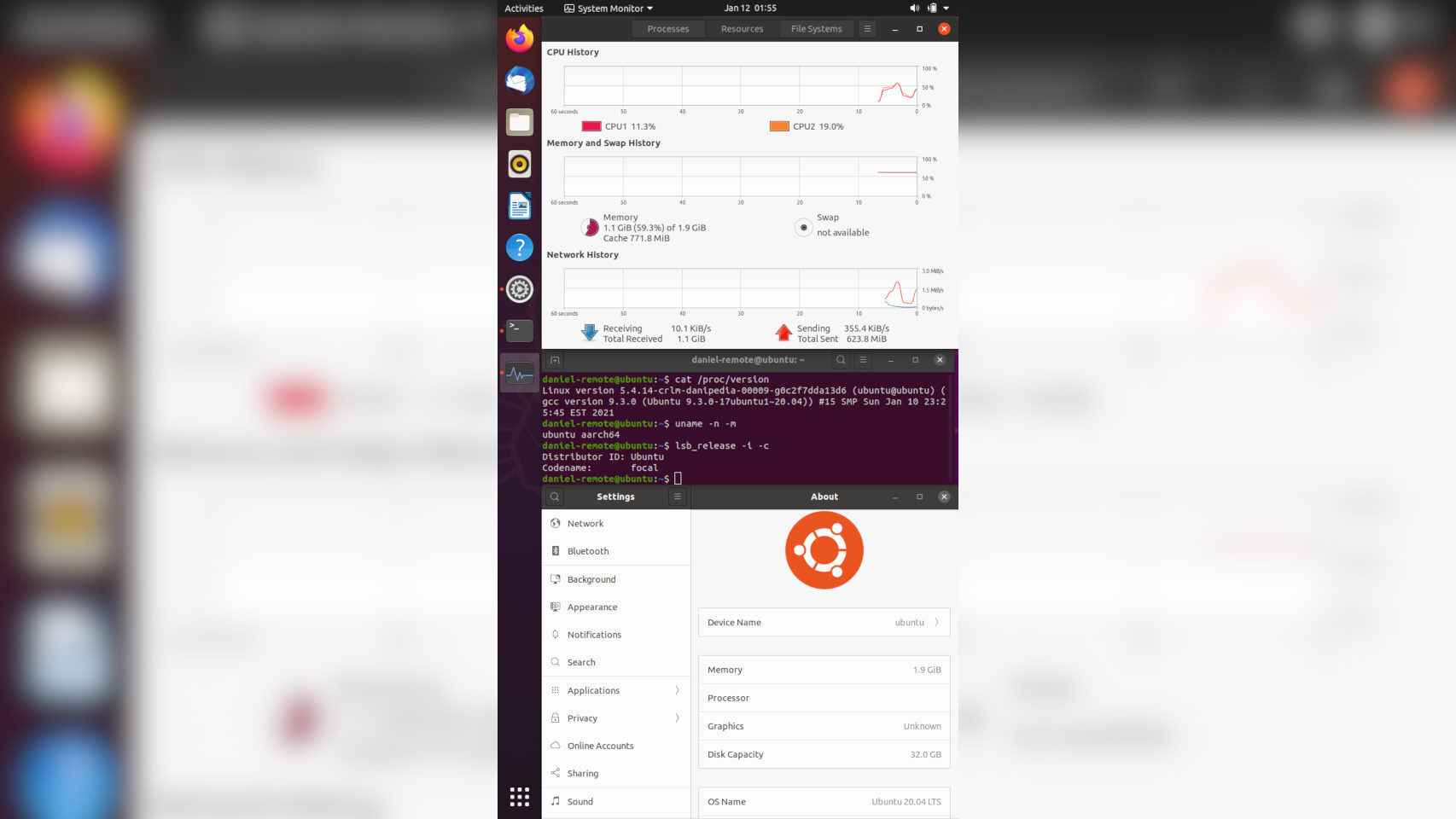 Ubuntu Linux ejecutándose en el iPhone 7