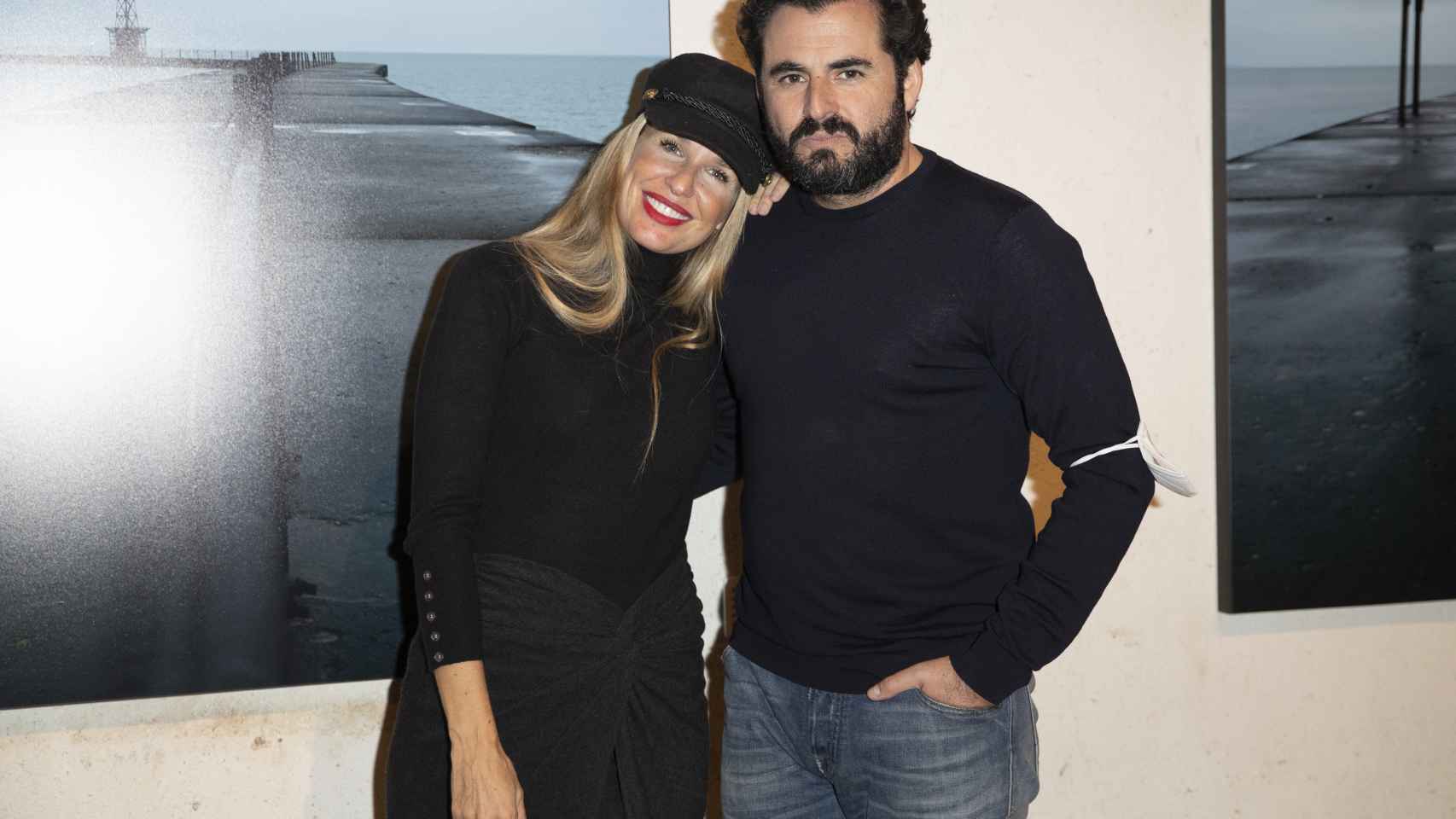 Carola Baleztena y Emiliano Suárez en octubre de 2019 en una exhibición en Madrid.