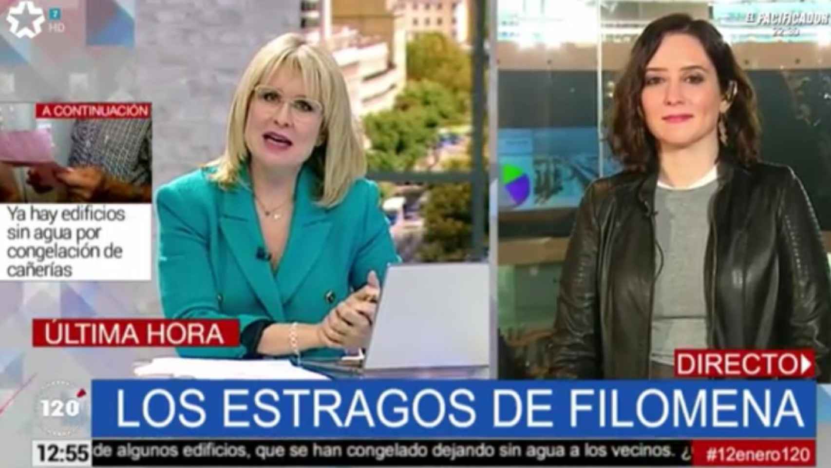 María Rey entrevista a Isabel Díaz Ayuso en Telemadrid