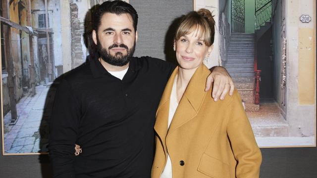 Carola Baleztena y Emiliano Suárez juntos en un evento en Madrid en febrero del año pasado.