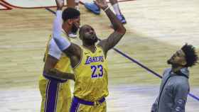 LeBron James, durante un partido de la NBA con Los Ángeles Lakers
