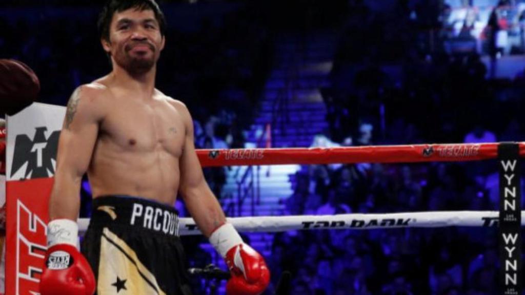 Manny Pacquiao, durante un combate de boxeo