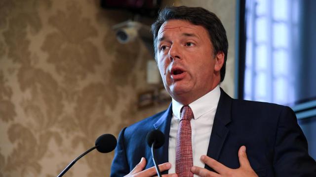 Imagen de archivo del líder de Viva Italia y ex primer ministro italiano Matteo Renzi.