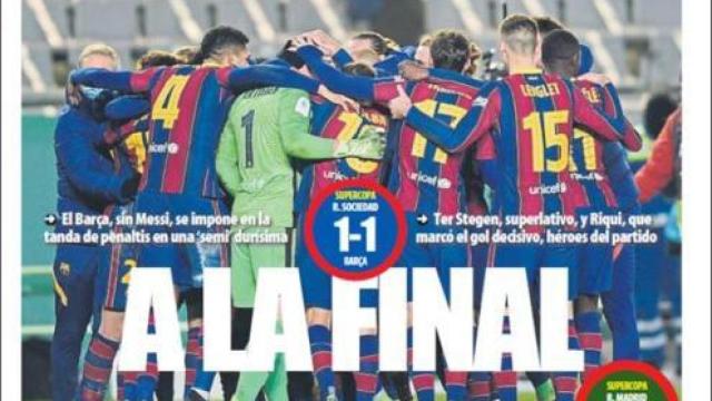 La portada del diario Mundo Deportivo (14/01/2021)