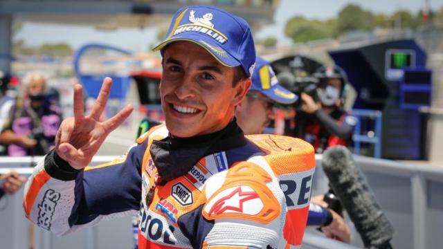 Marc Márquez celebra un triunfo