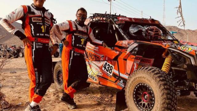 Ricardo Ramilo y Xavi Blanco en el Dakar