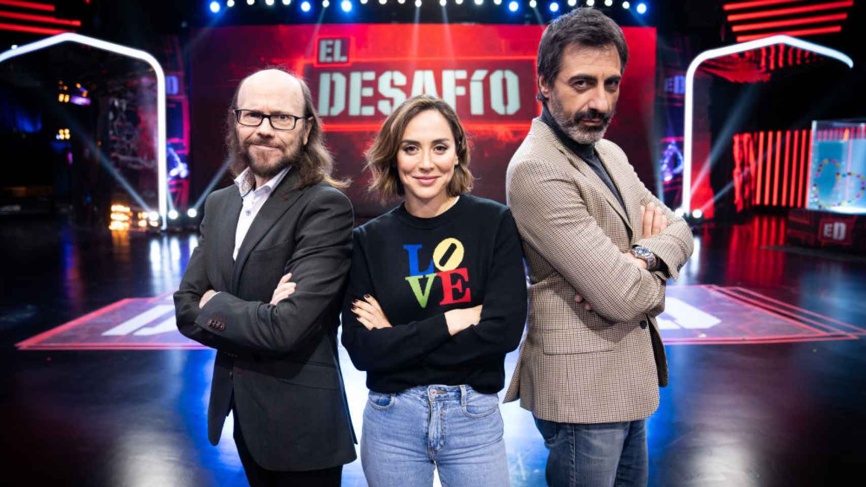 Santiago Segura, Tamara Falcó y Juan del Val conforman el jurado del programa.