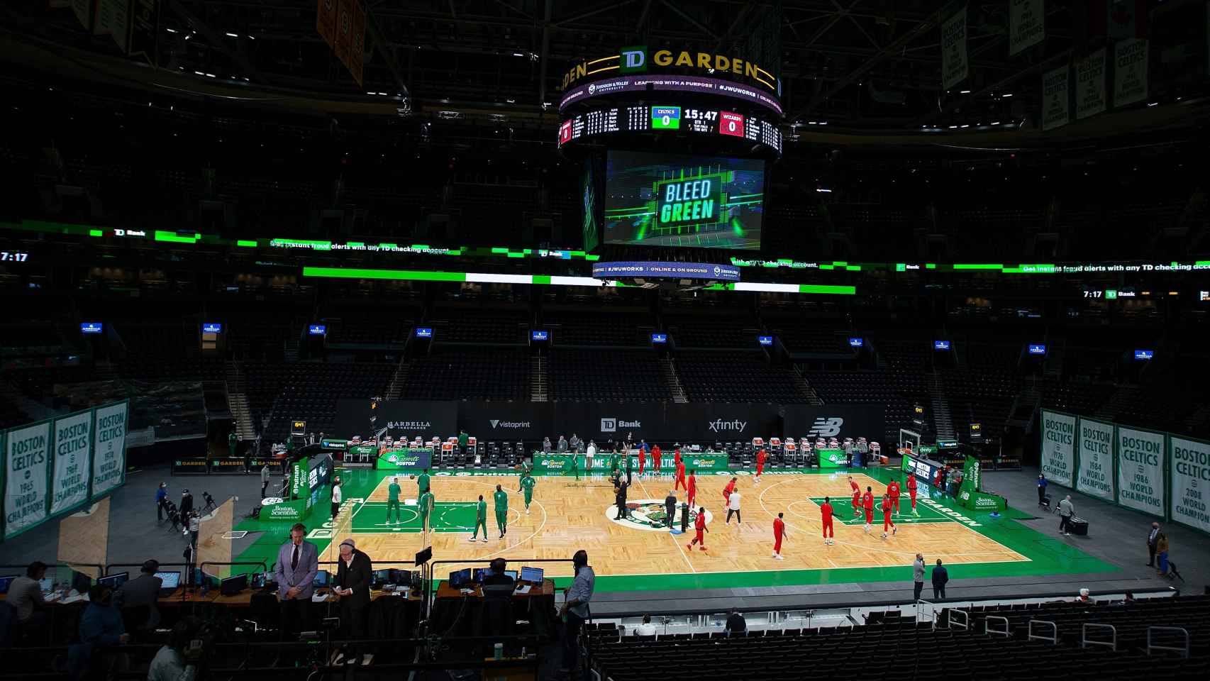 TD Garden, pista de los Boston Celtics