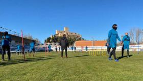 El Albacete ha tenido que entrenar en el Paco Simón de Almansa