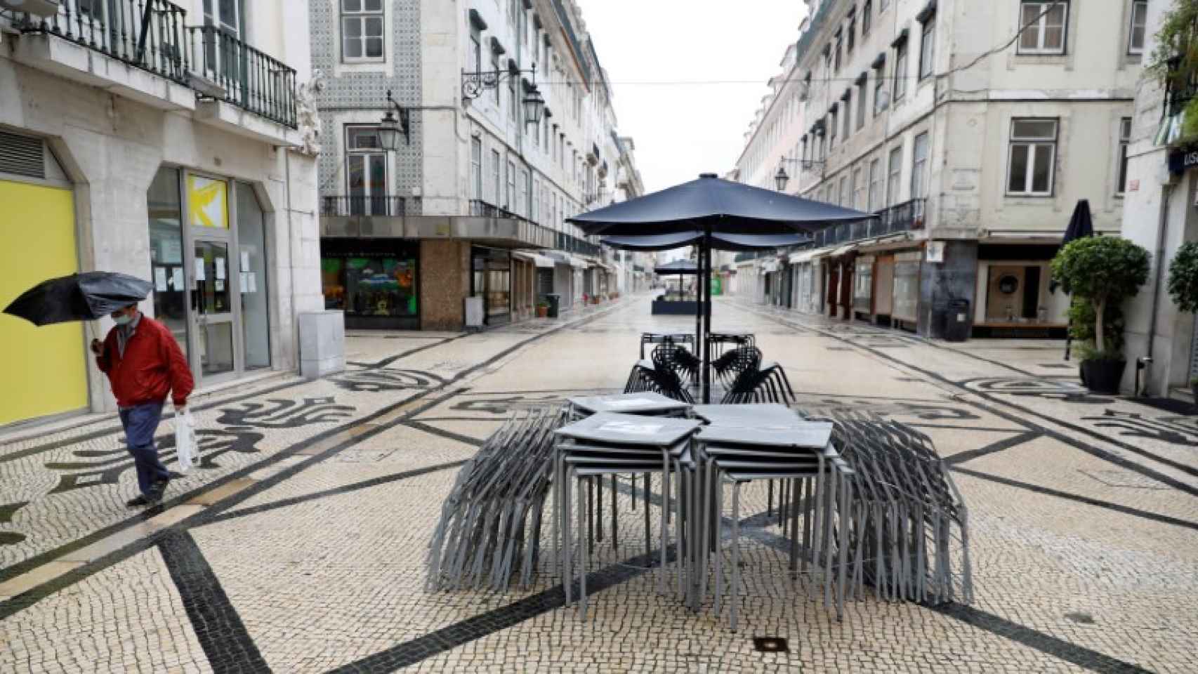 Una calle del centro de Lisboa.