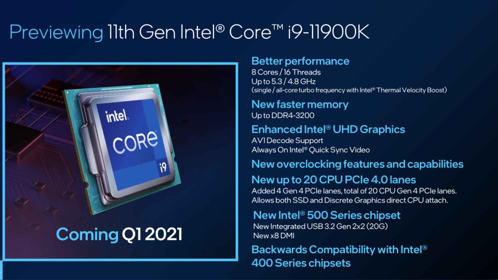 Intel i9-11900k