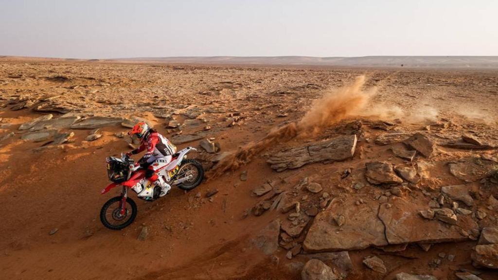 Laia Sanz en la etapa 9 del Rally Dakar