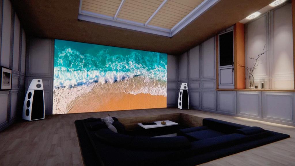 Render de televisor Micro LED de LG.