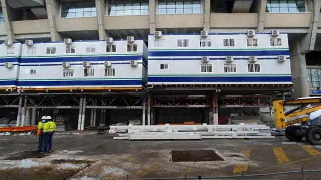 Las 'costillas' de las obras del Estadio Santiago Bernabéu