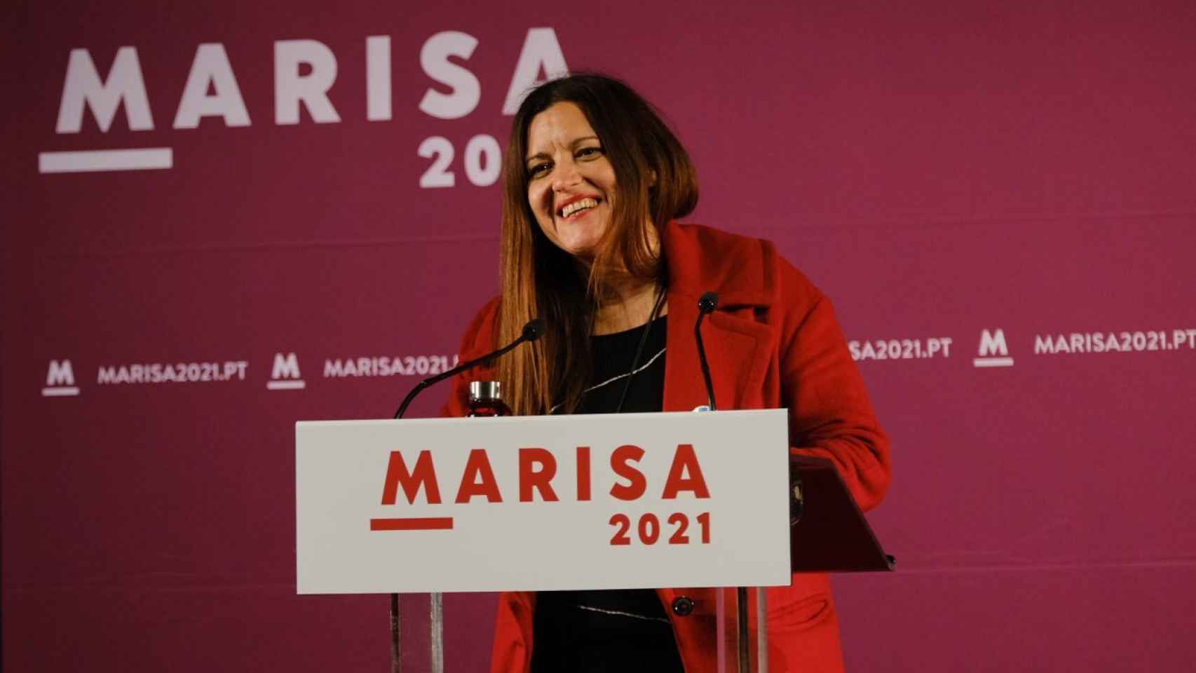 Marisa Matias, en un acto de campaña.