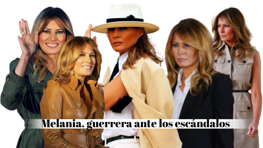 Algunos de los estilismos que Melania ha lucido para hacer frente a las polémicas más sonadas de su marido.